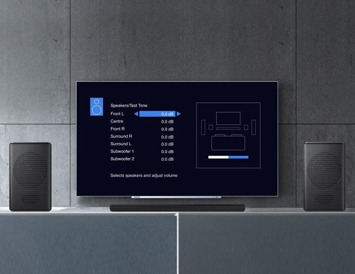 Home shop theater calibration