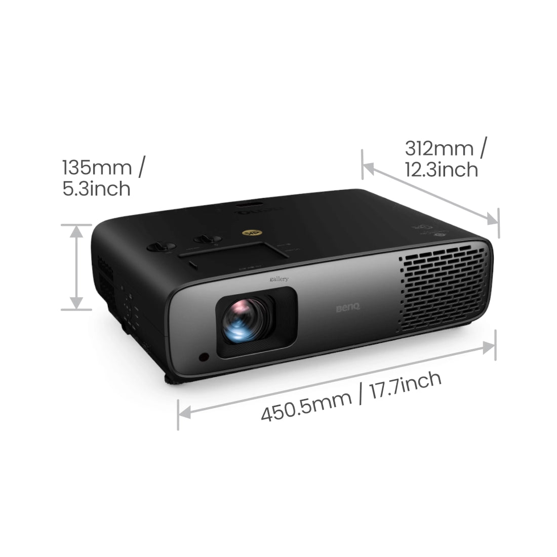 BenQ W4100i - Dimensions