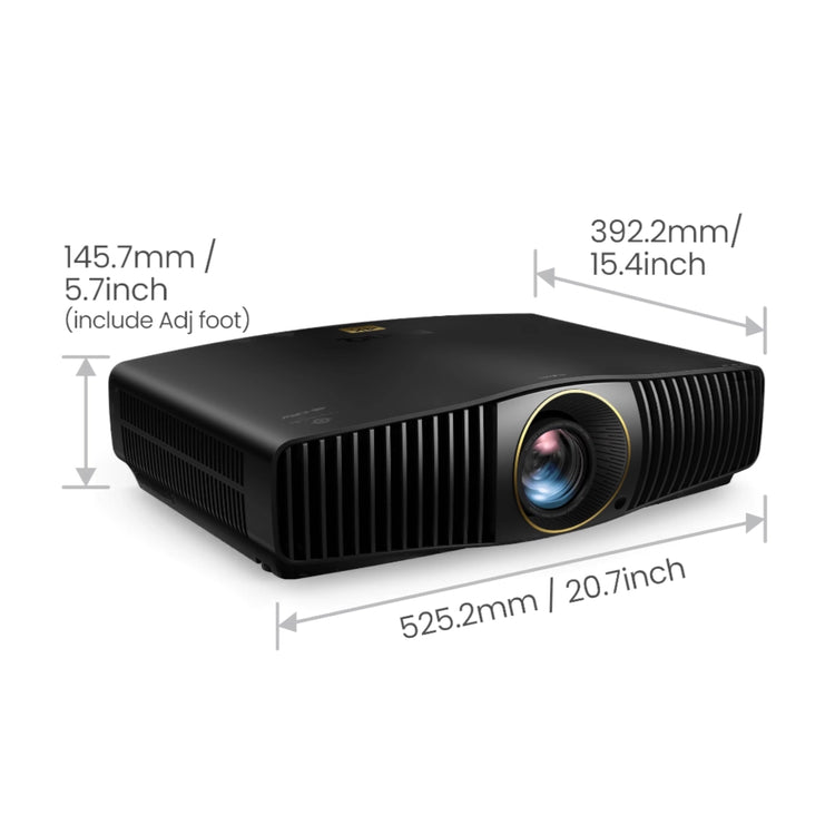 BenQ W5850 - Dimensions