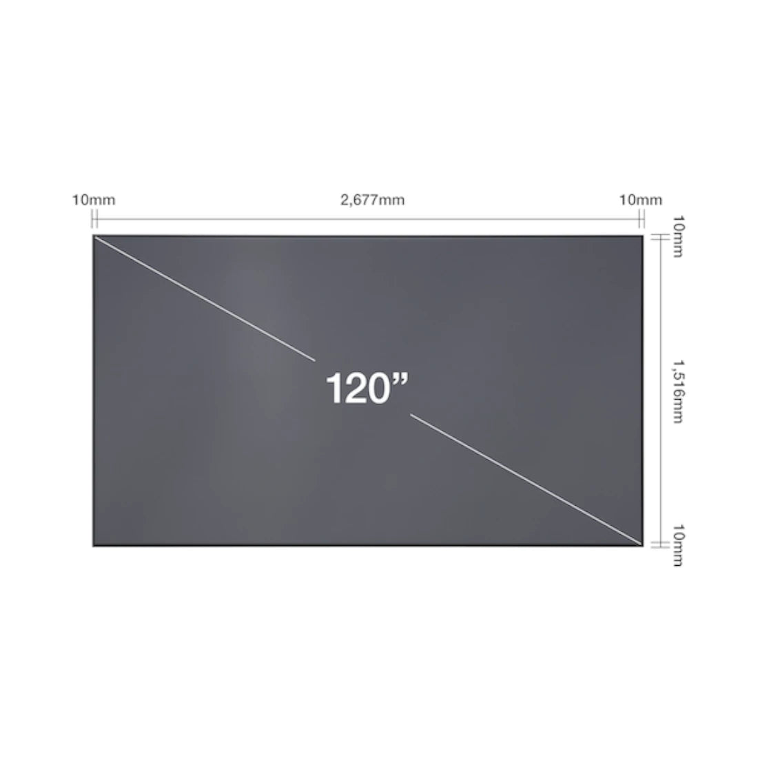 Epson ELPSC36 SilverFlex® Ultra 120" ALR Projector Screen