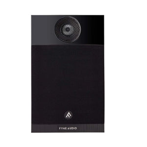 Fyne Audio F300i Bookshelf Speaker (Black) with grille