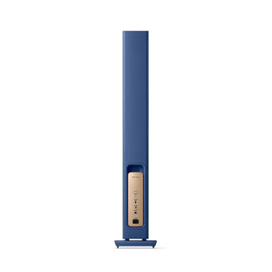 KEF LS60 Wireless Active Floorstanding Speaker (Royal Blue) - Rear View