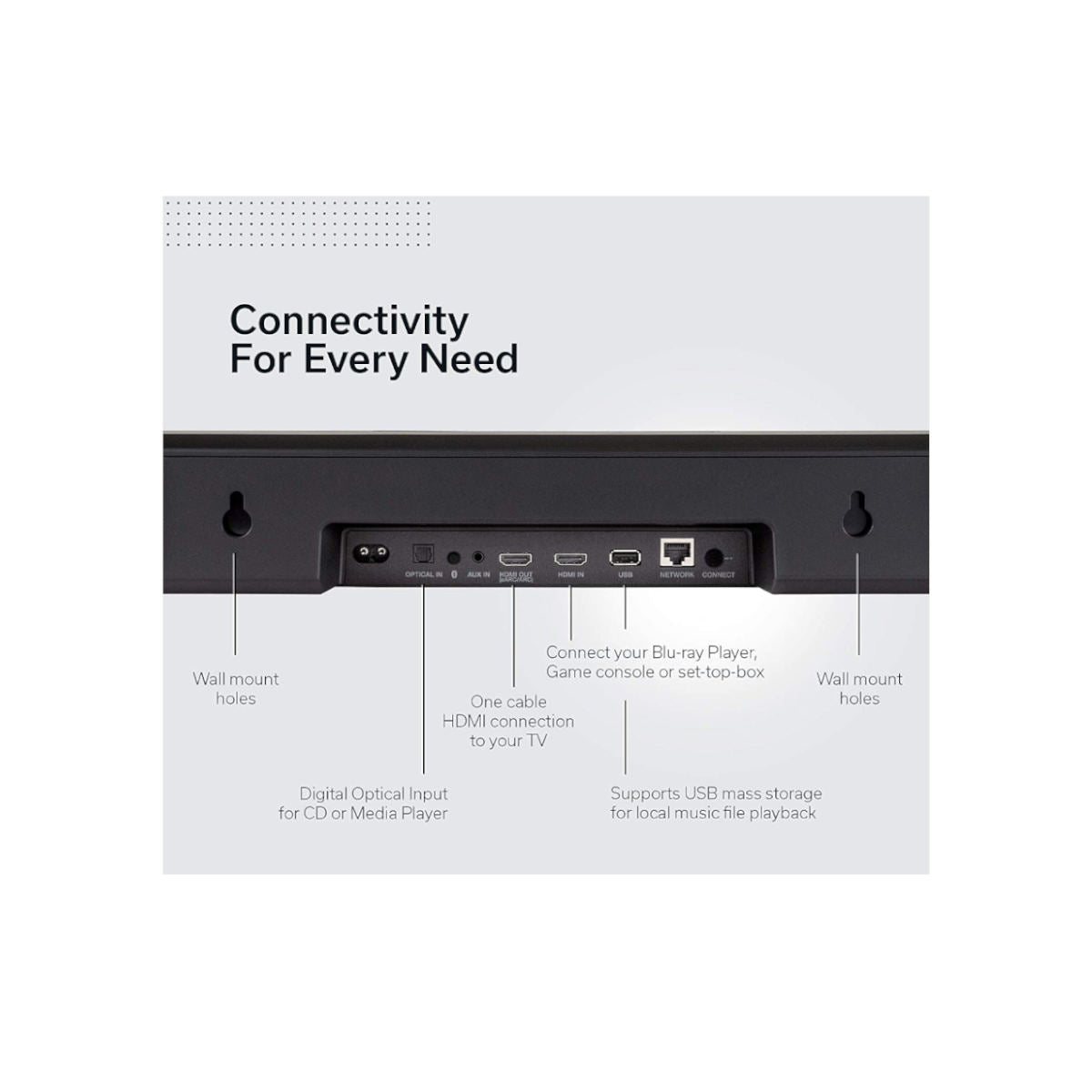 Denon HEOS Home Sound Bar 550 with Dolby Atmos and Alexa Built-in features