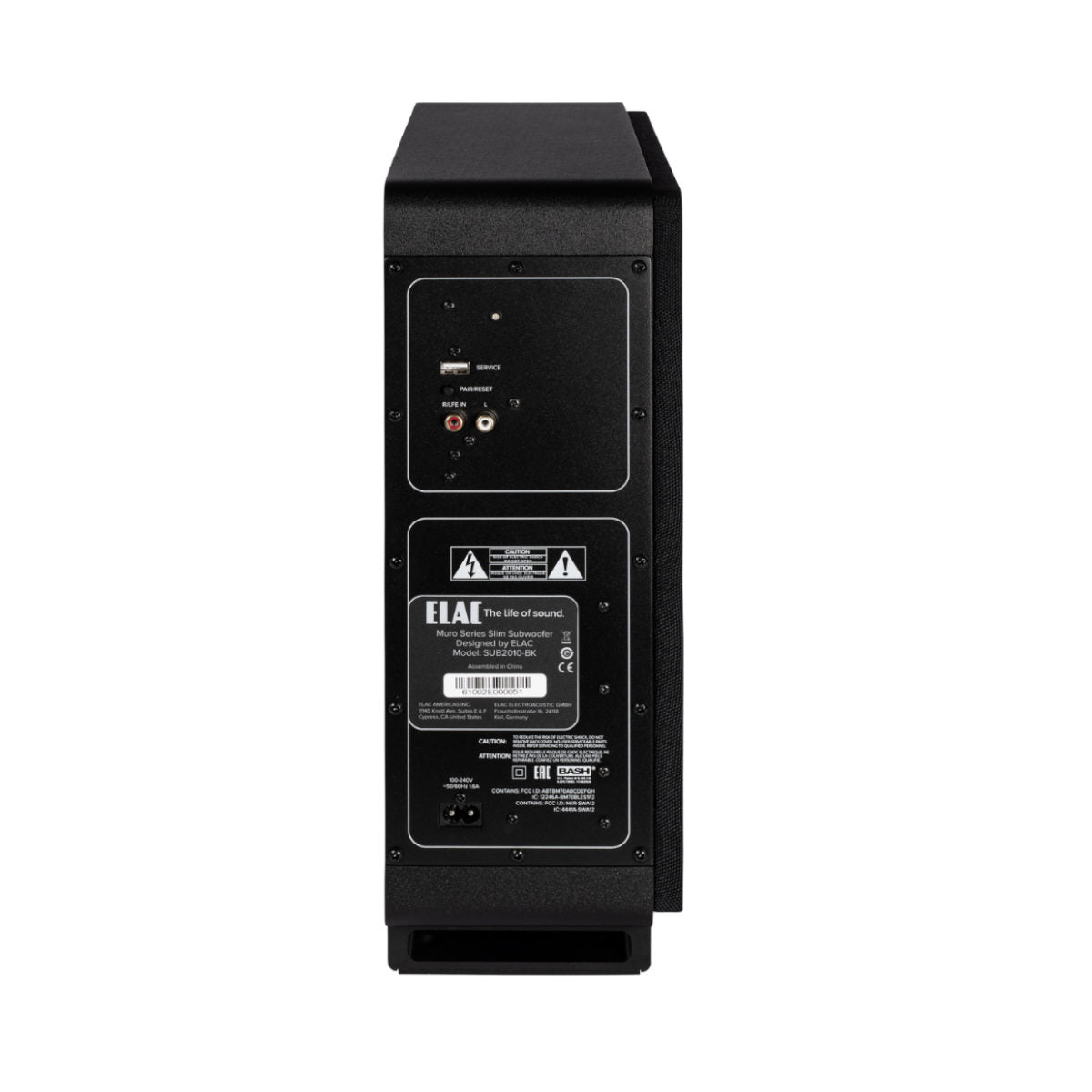Elac Muro Series SUB2010 Slim Subwoofer (Black)