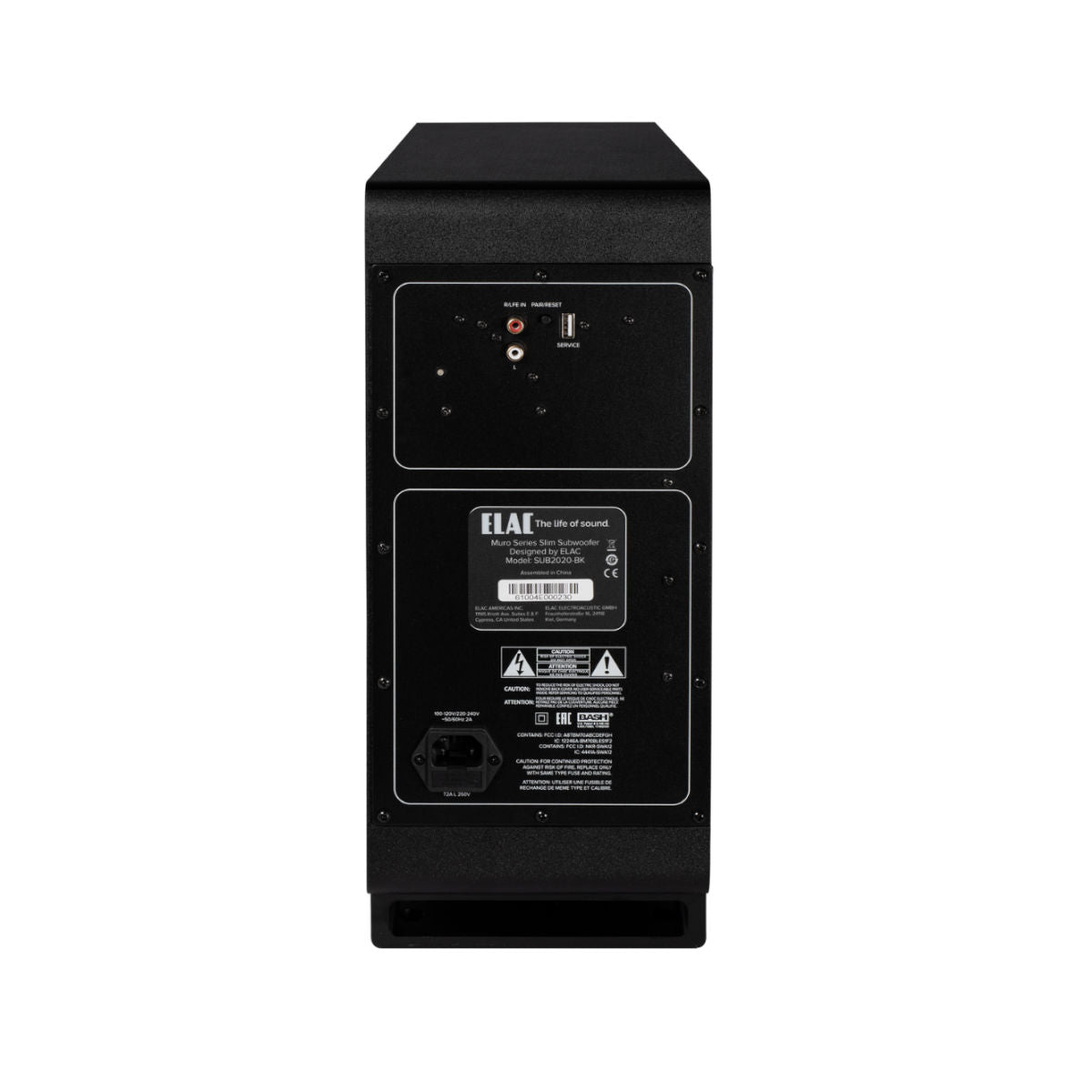 Elac Muro Series SUB2020 Slim Subwoofer (Black)