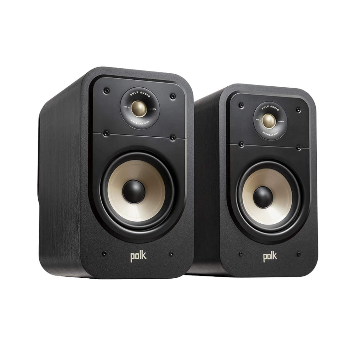 Polk Audio Signature Elite ES20 High Resolution Bookshelf Speaker (Pair) Black - Ooberpad India