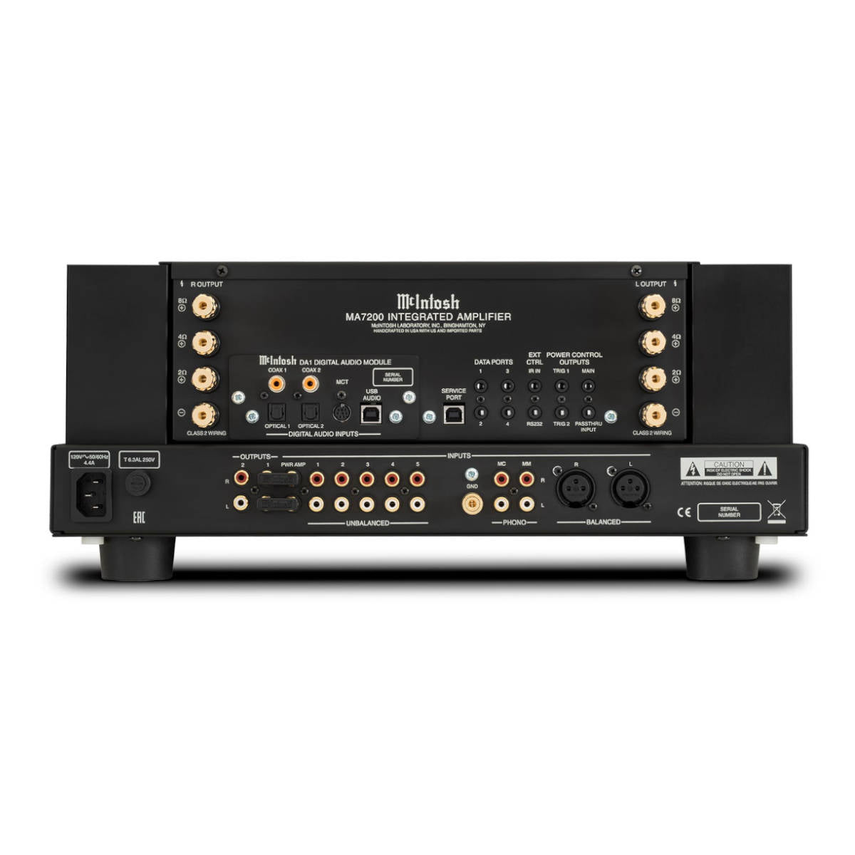 McIntosh MA7200 2-Channel Integrated Amplifier - Rear View