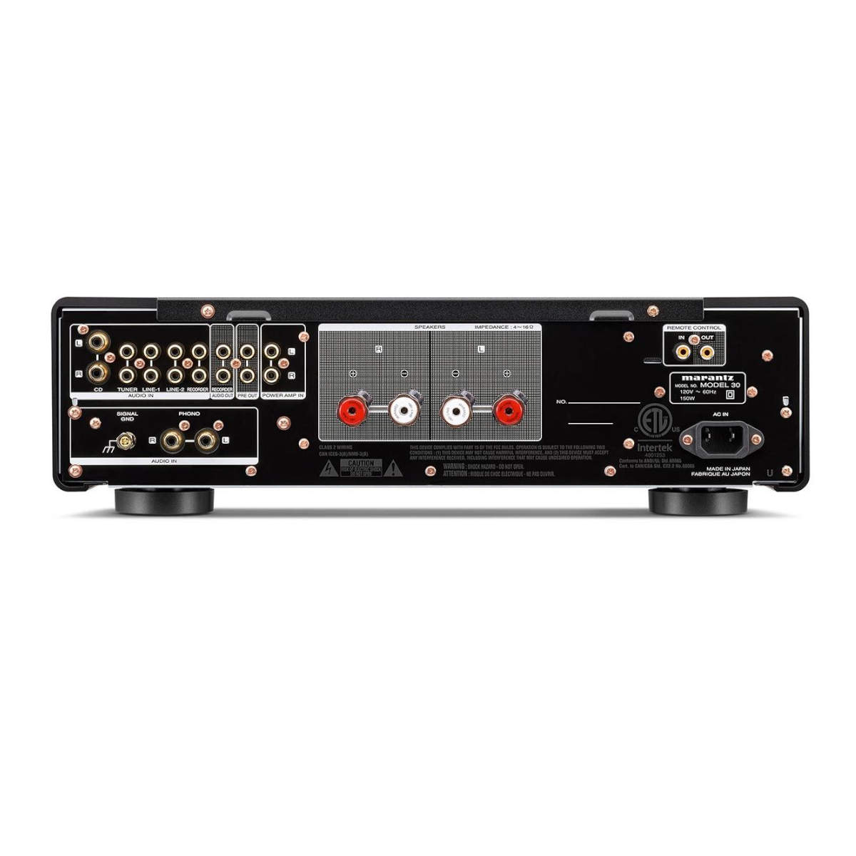 Marantz Model 30 Integrated Amplifier - Rear View