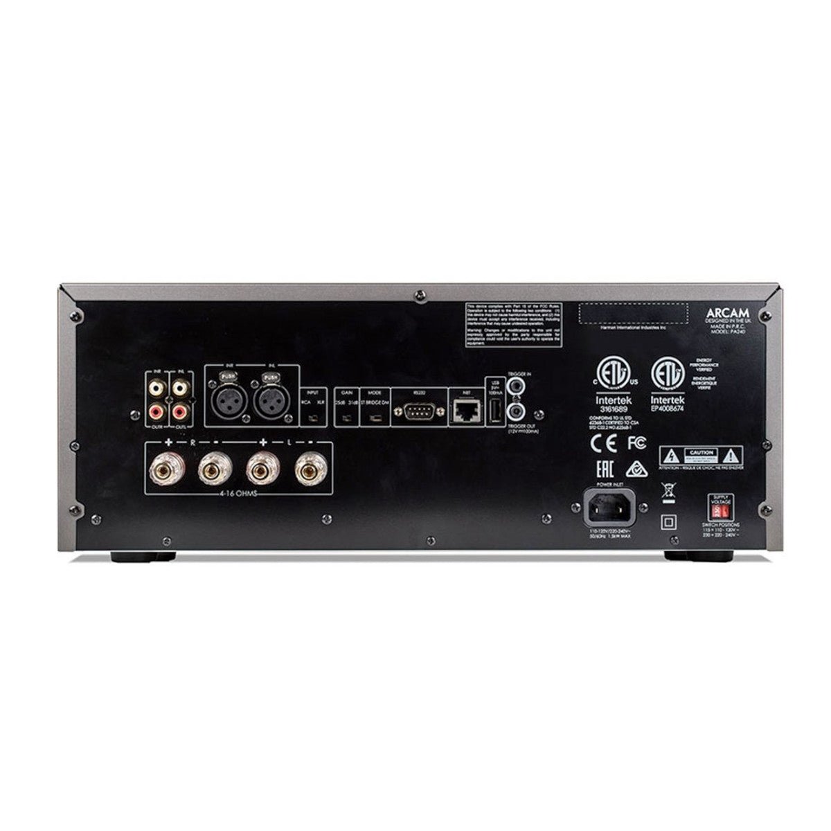 Arcam HDA RANGE PA240 Class G Power Amplifier - Rear View