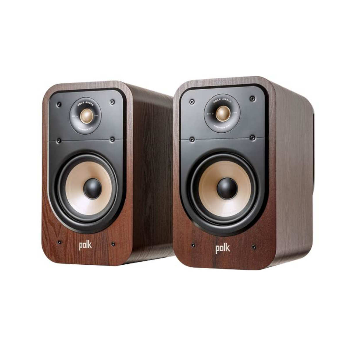 Polk Audio Signature Elite ES20 High Resolution Bookshelf Speaker (Pair) Walnut - Ooberpad India