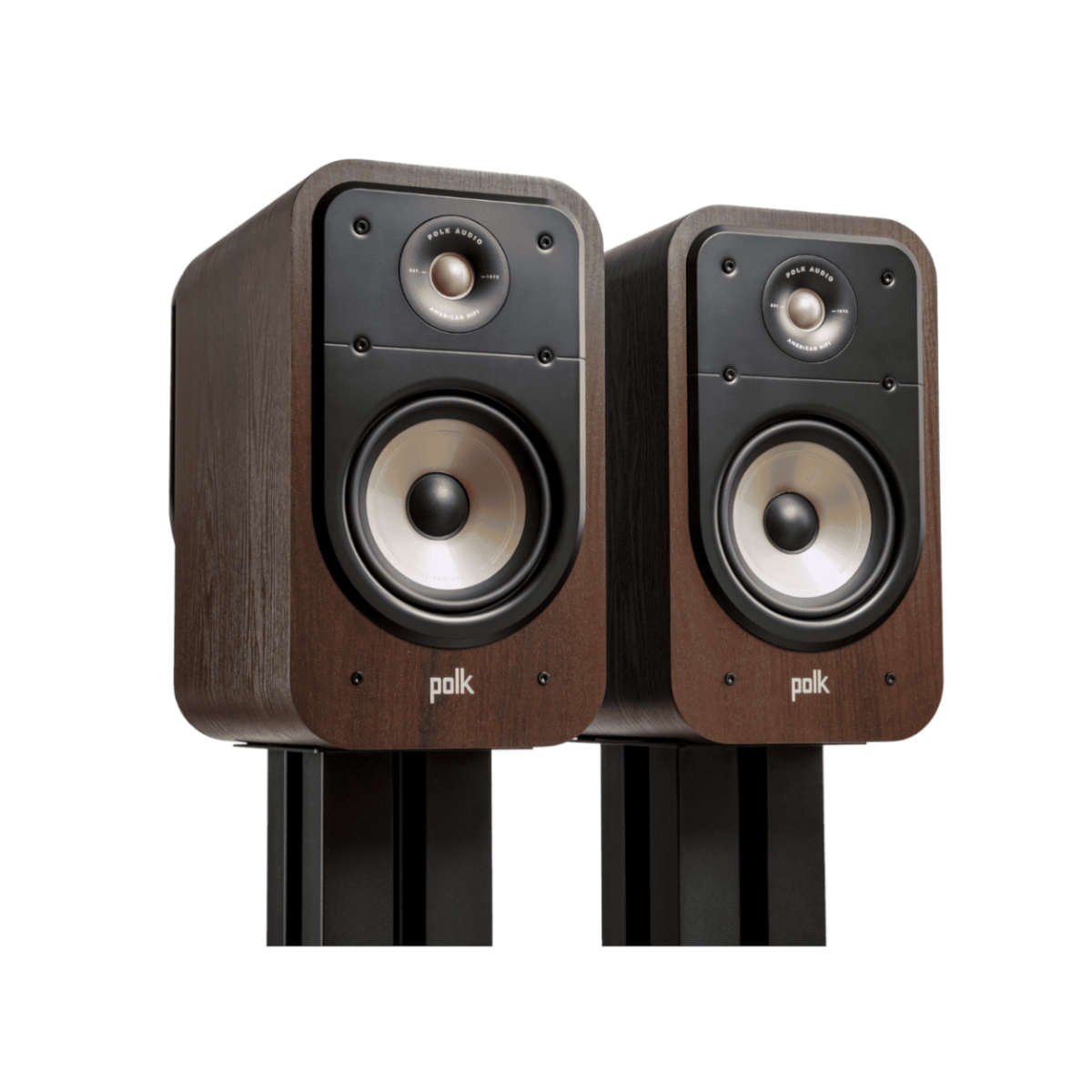 Polk Audio Signature Elite ES20 High Resolution Bookshelf Speaker (Pair) Walnut - Ooberpad