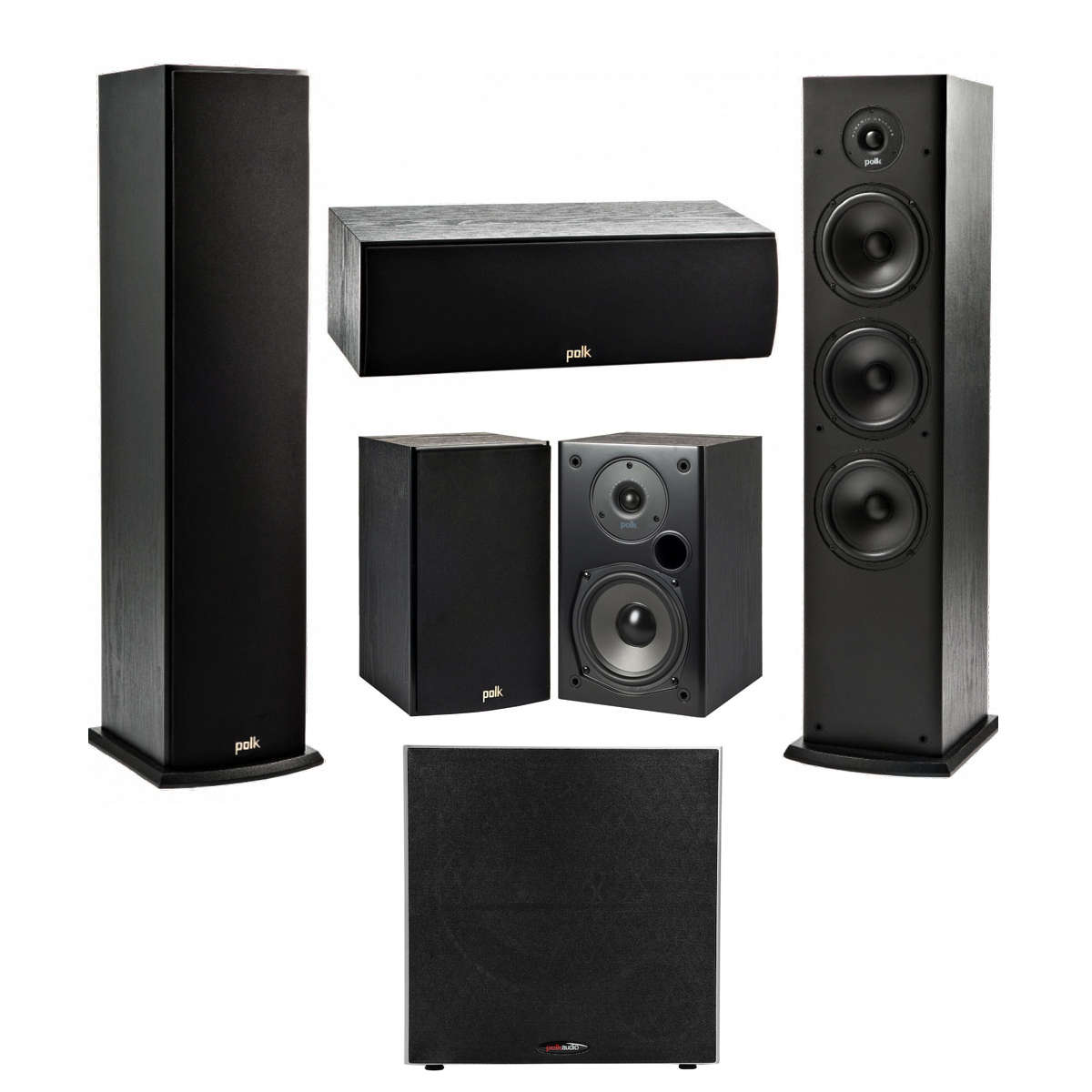 Polk Audio Fusion T- Series 5.1 Channel Home Theater Speaker Package w