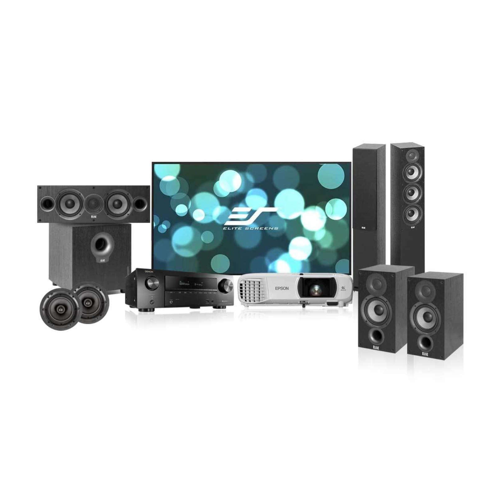 Home Theater Solution with Denon AVR-X1800H AVR for 150-200 sq ft room -  Ooberpad India