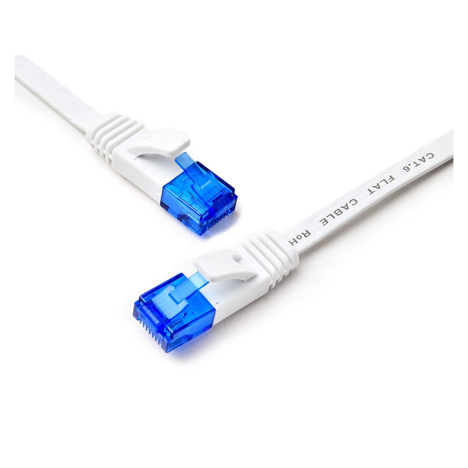Buy BlueRigger Cat Ethernet Cable Flat Internet Network LAN Patch Cords –  Solid Cat6 High Speed Computer Wire/Cable. at Best Price in India