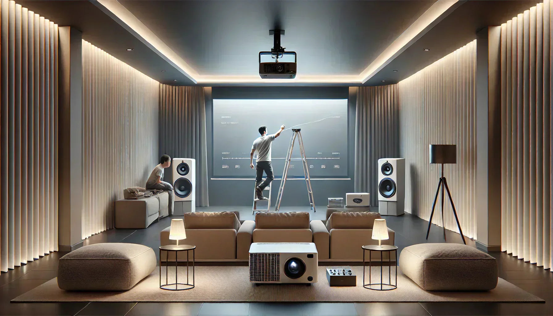 How to Mount a Home Theatre Projector Screen Like a Pro