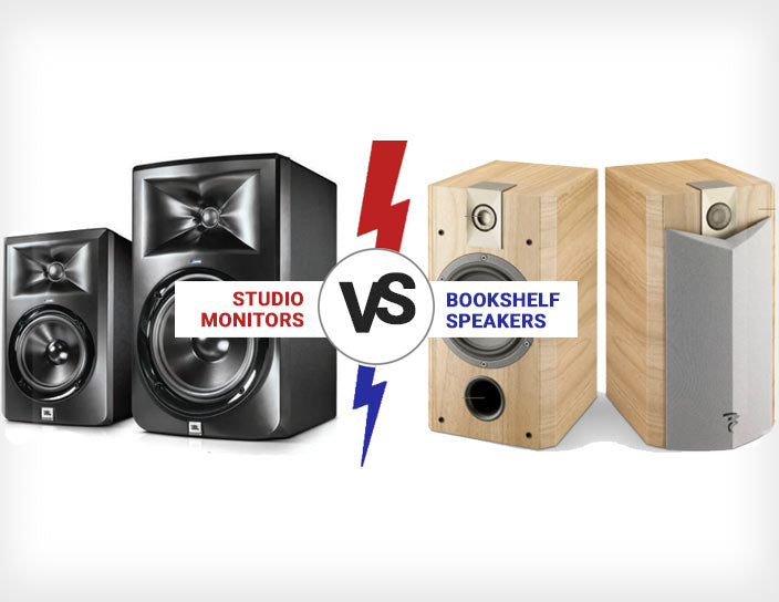 What's the difference between studio monitors and Hi-Fi bookshelf speakers?