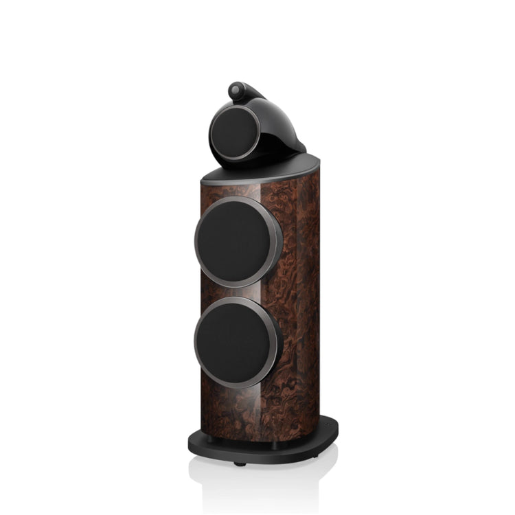 Bowers & Wilkins 801 D4 Signature Floorstanding Speaker with grille - California Burl Gloss