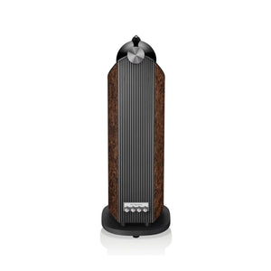 B&W 801 D4 Signature Floorstanding Speaker - California Burl Gloss - Rear View