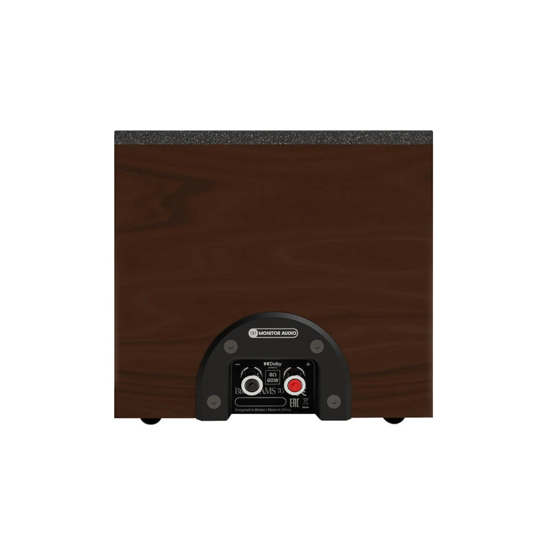 Monitor Audio Bronze AMS 7G Dolby Atmos® Speaker - Walnut - Rear view