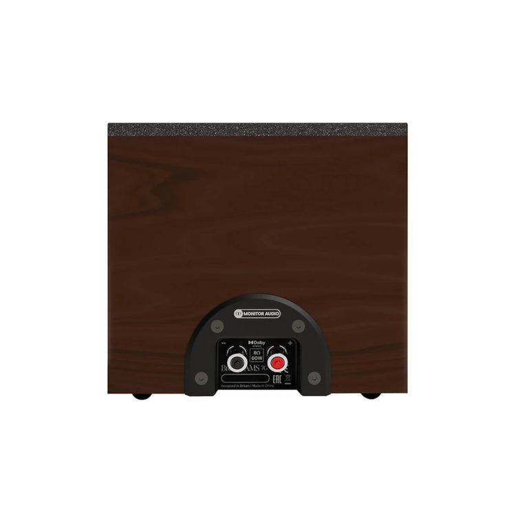 Monitor Audio Bronze AMS 7G Dolby Atmos® Speaker - Walnut - Rear view