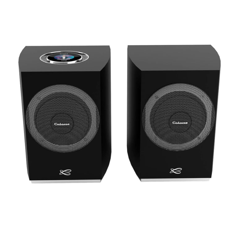 Cabasse Rialto Wireless Bookshelf Speaker (Black) - Front view