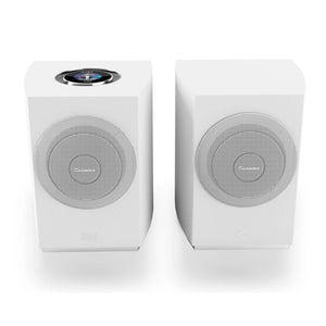 Cabasse Rialto Wireless Bookshelf Speaker (White) - Front view