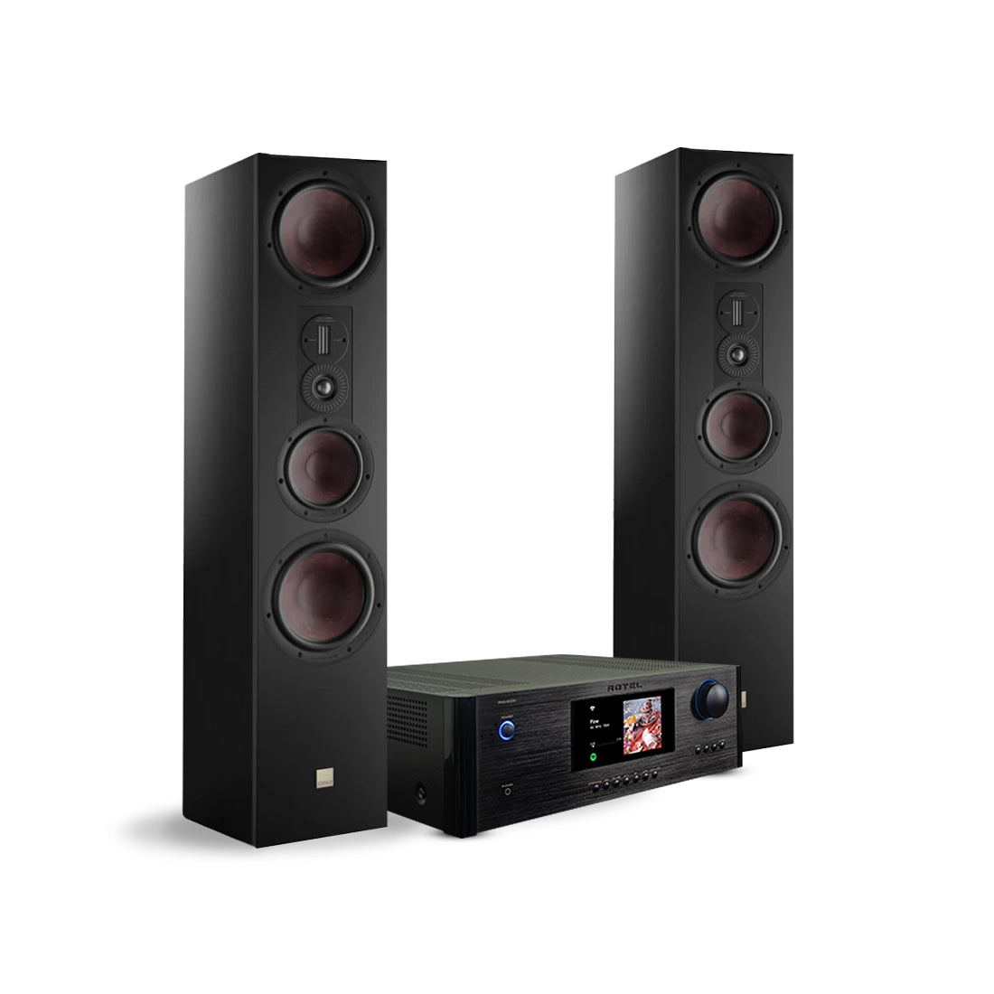 Dali Opticon 8 MK2 Floorstanding Speaker with Rotel RAS-5000 Amplifier