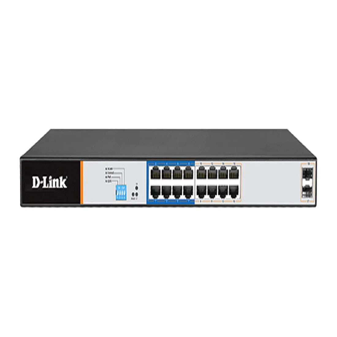D-Link 16GE PoE + 2 SFP Ports 250m PoE Switch DGS-F1018P-E