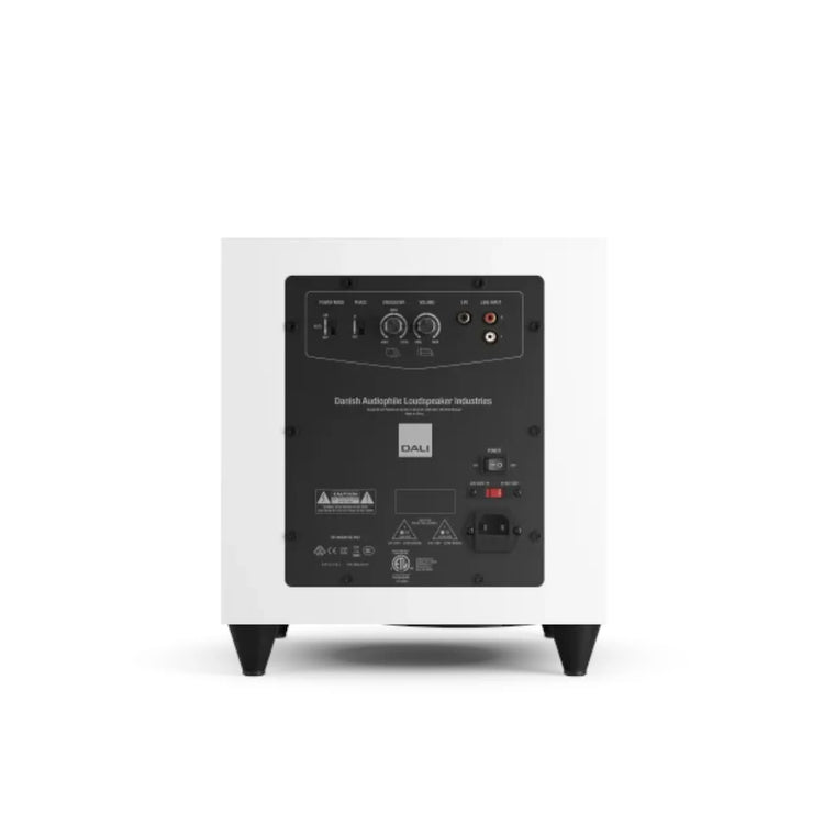 Dali SUB C-8 D Subwoofer - White - Rear View