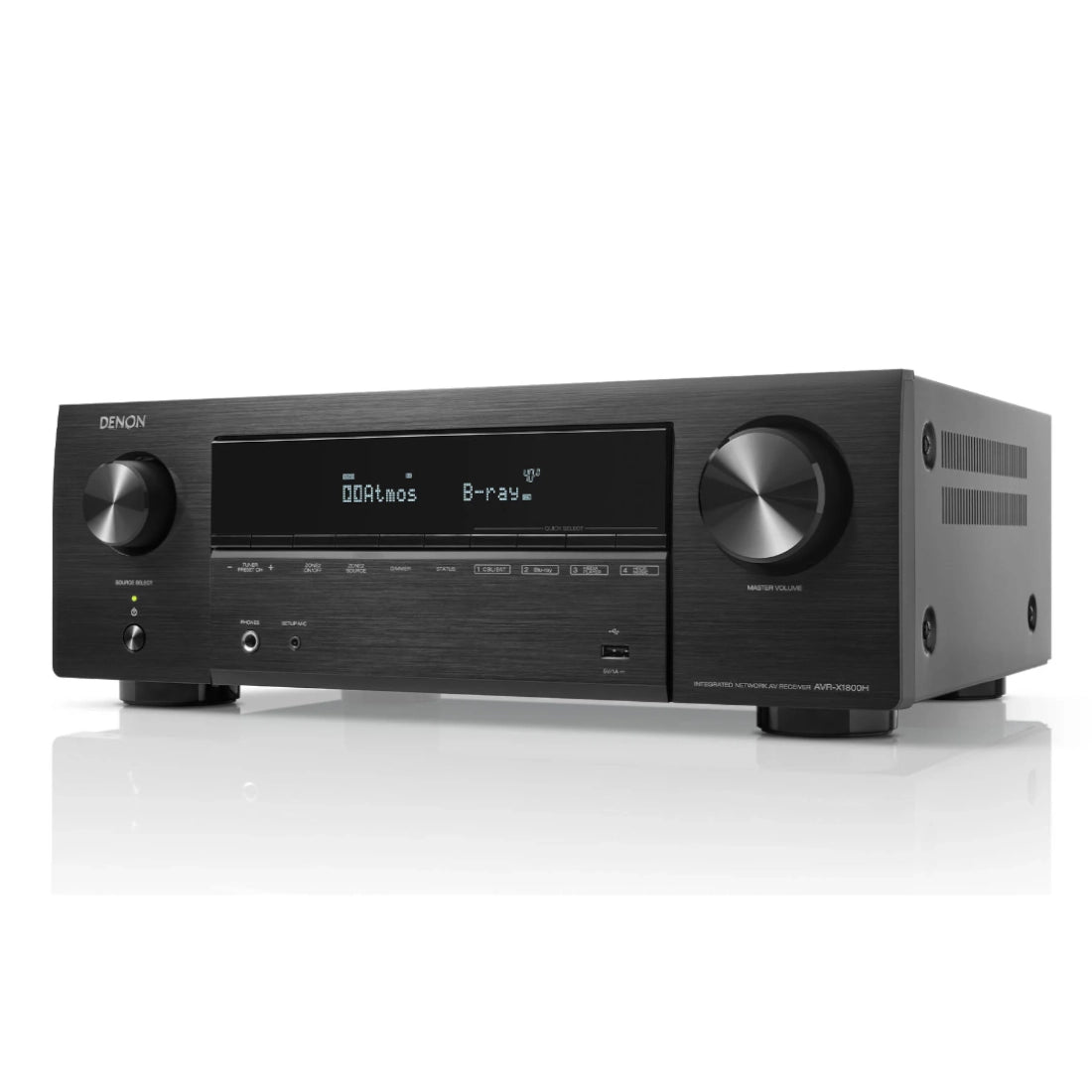 Denon AVR-X1800H 7.2-Channel 8K AV Receiver with HEOS® Built in