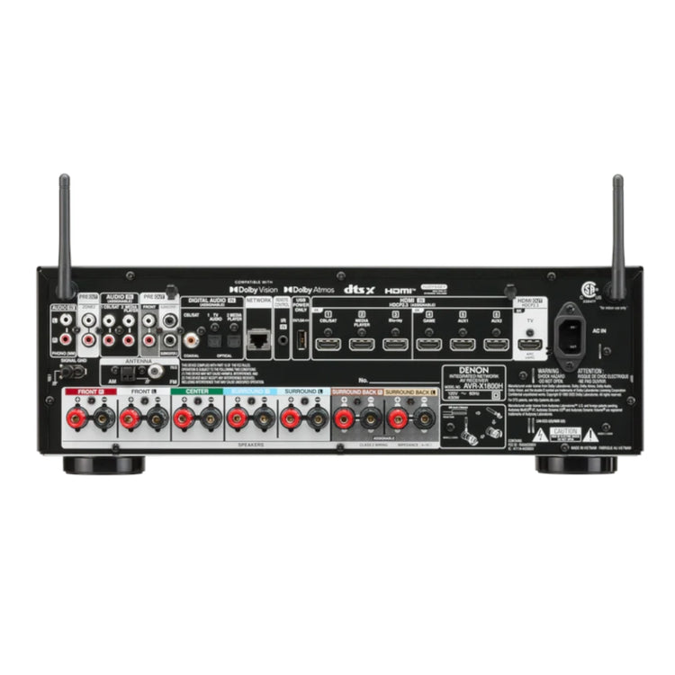 Buy Denon AVR-X1800H Channel 8K AV Receiver Ooberpad