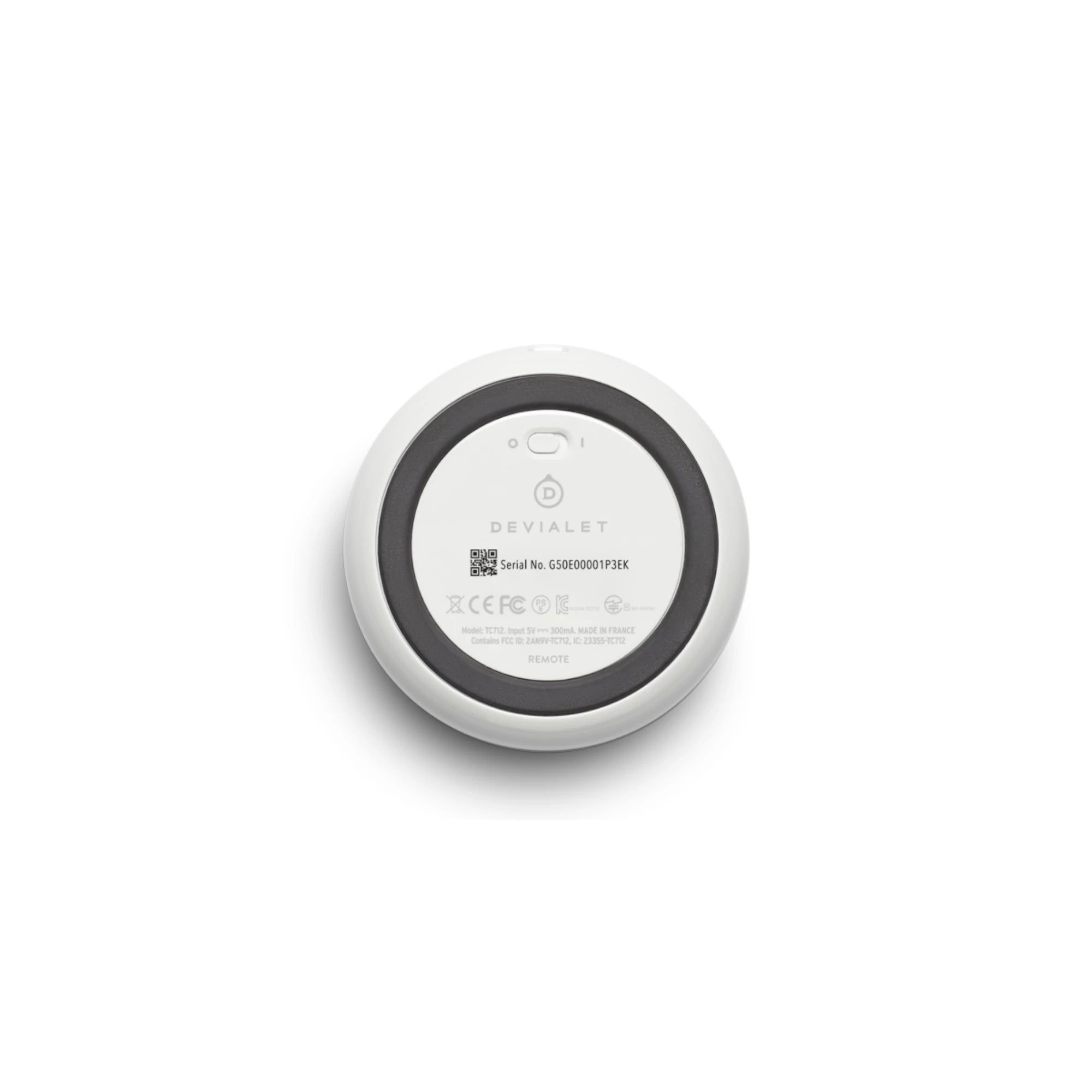Devialet REMOTE (Iconic White) - Back View