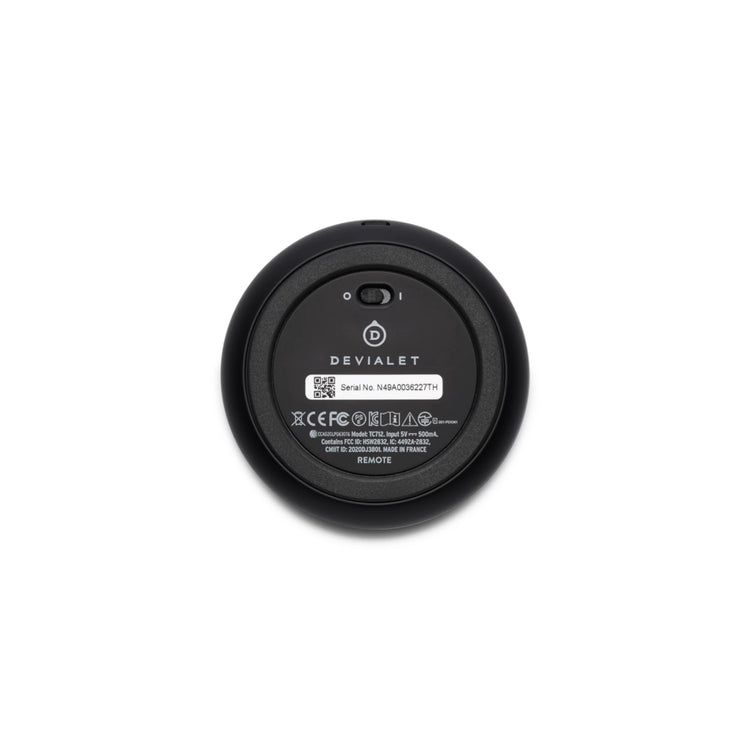 Devialet REMOTE (Matte Black) - Back View