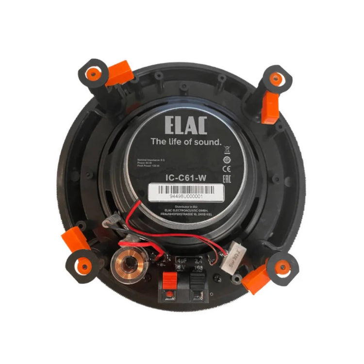 Elac IC-C61-W 6.5" Atmos In-Ceiling Speaker - Rear view