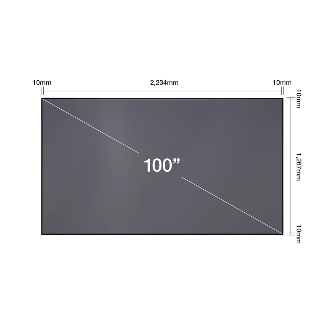 Epson ELPSC35 SilverFlex® Ultra 100" ALR Projector Screen