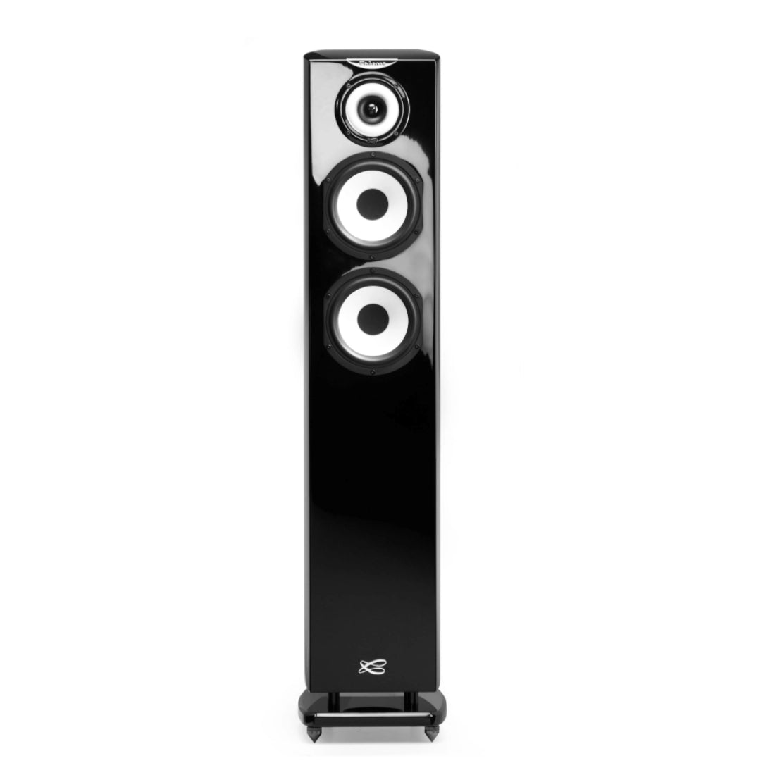 Cabasse Java MC40 3-way Floorstanding Speaker (Glossy Black) - Front view