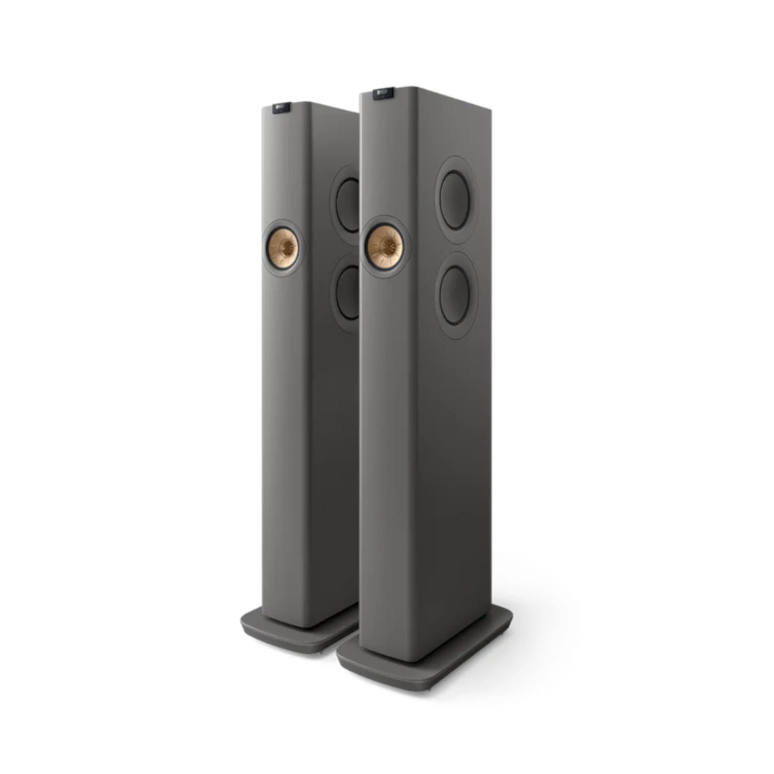 KEF LS60 Wireless Active Floorstanding Speaker (Titanium Grey) - Pair