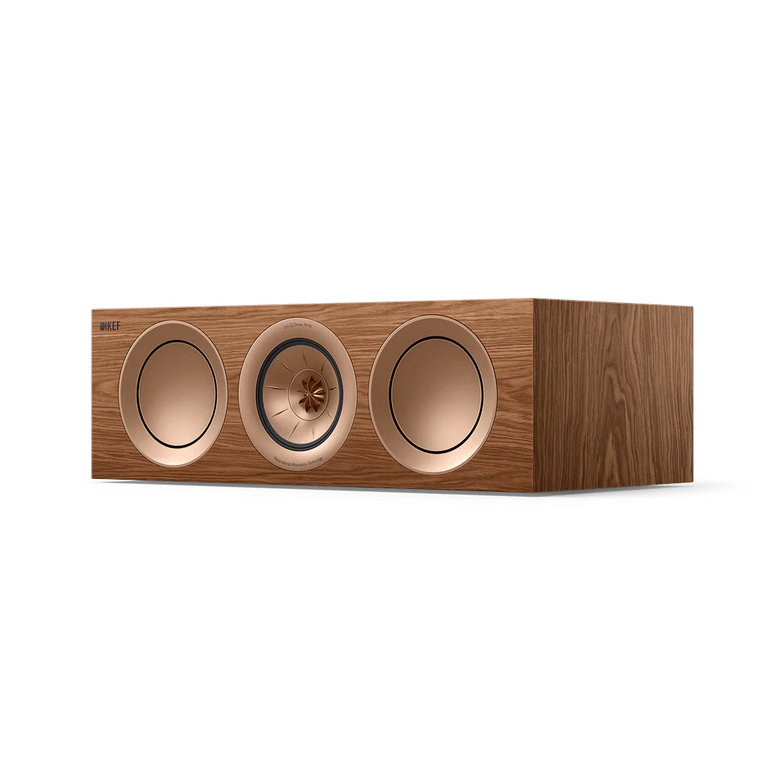 KEF R2 Meta Compact Three-way Centre Channel Speaker - Walnut
