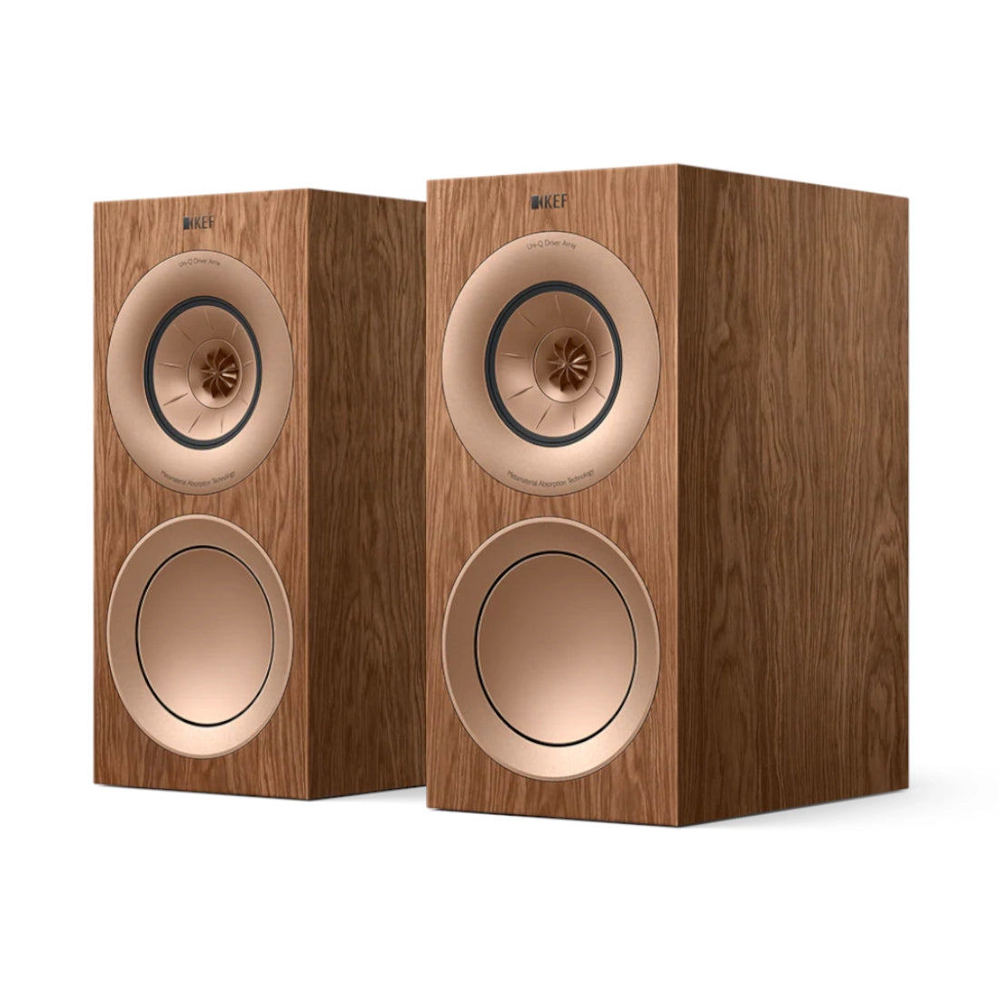 KEF R3 Meta Three-way Bookshelf Speaker - Walnut