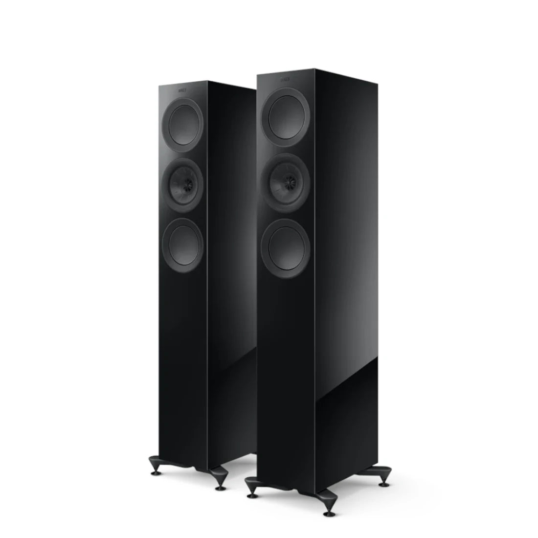 KEF R5 Meta Compact Floorstanding Speaker - Black (Pair)