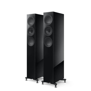 KEF R5 Meta Compact Floorstanding Speaker - Black (Pair)
