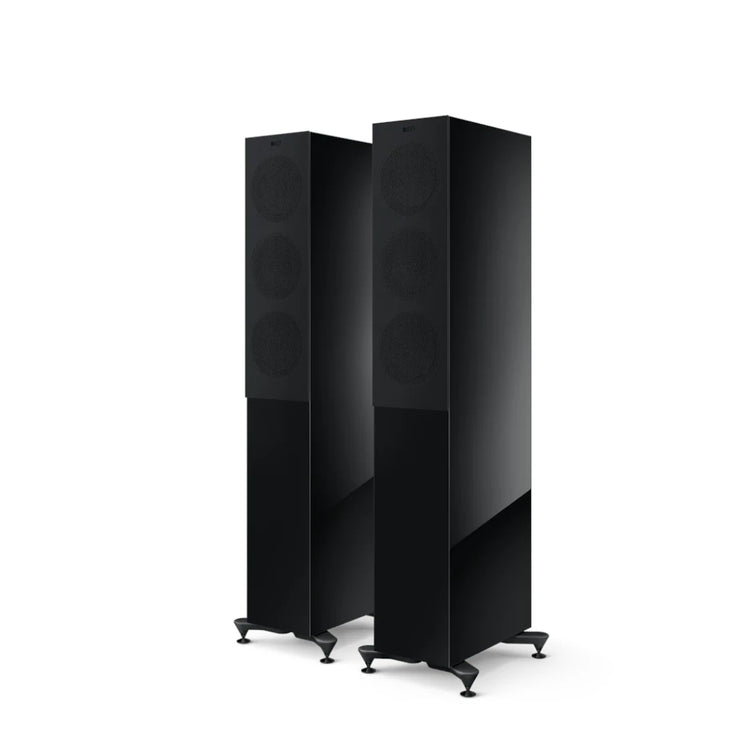 KEF R5 Meta - Black with grille