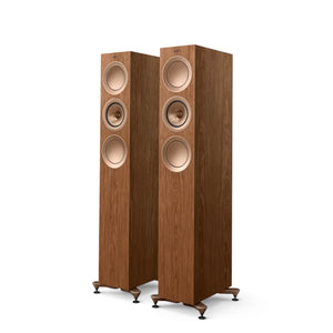 KEF R5 Meta Compact Floorstanding Speaker - Walnut (Pair)