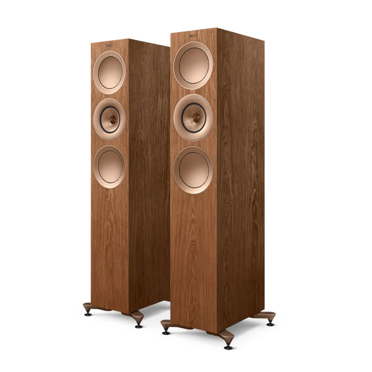 KEF R7 Meta Floorstanding Speaker - Walnut (Pair)