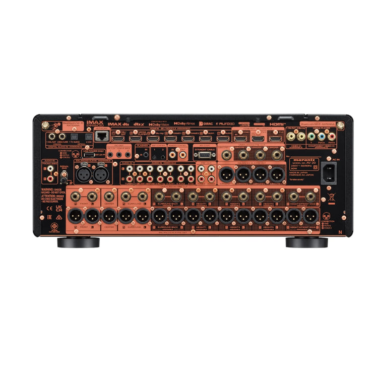 Marantz AV 20 - 13.4 Channel Balanced AV Preamplifier - Rear view