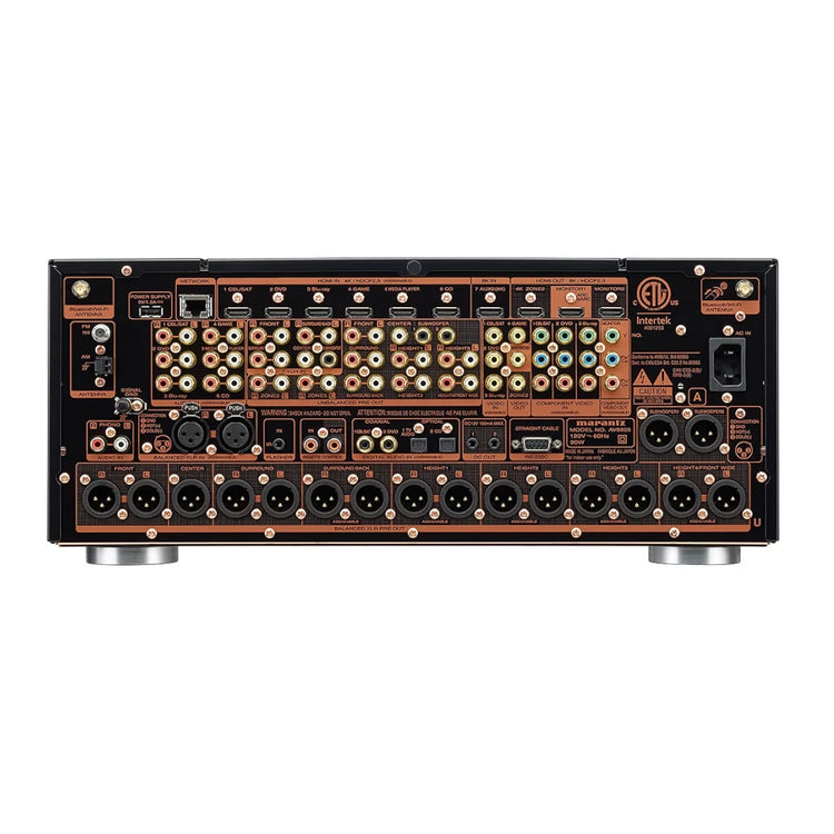 Marantz AV8805A AV Pre-amplifier - Rear View