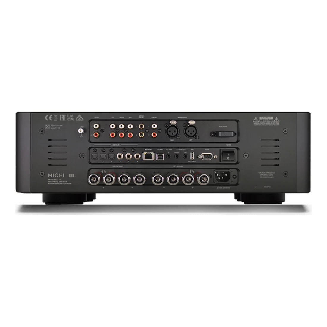 Rotel Michi X3 Series 2 Integrated Amplifier - Rear view