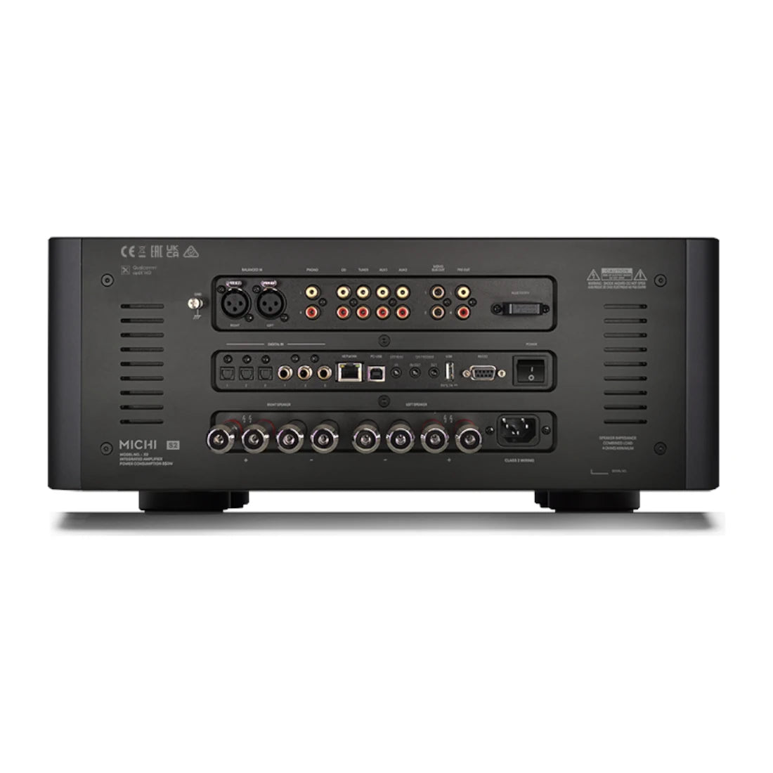 Rotel Michi X5 Series 2 Integrated Amplifier - Rear view