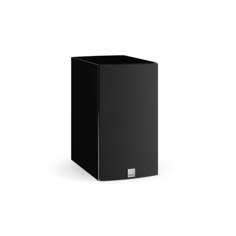 Dali Rubicon 2 Bookshelf Speaker - Black High Gloss with grille