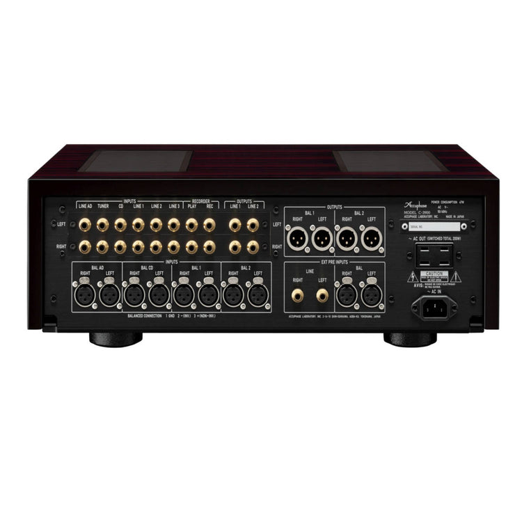 Accuphase C-3900 Precision Stereo Preamplifier - Rear View
